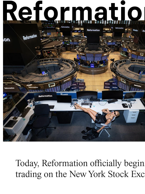 thereformation newsletter: RING MY BELL