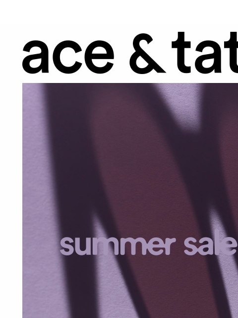 aceandtate newsletter: New styles just added
