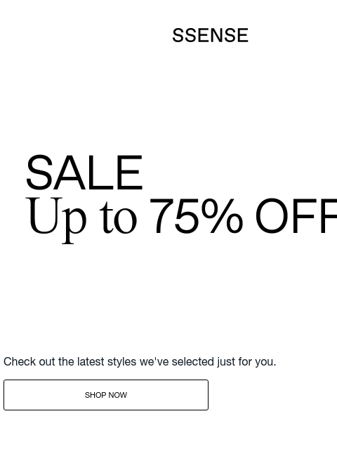 ssense newsletter: Let's Expand Your Horizons