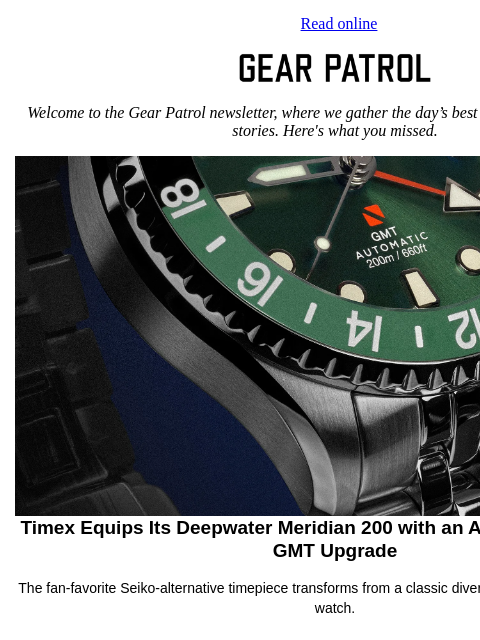 gearpatrol newsletter: Timex Transforms Its Professional Dive Watch into ...