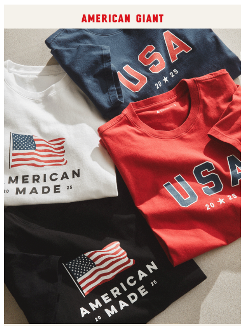 american-giant newsletter: American Made, Limited Edition