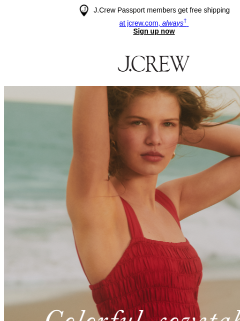 jcrew newsletter: Our most colorful, covetable dress drop yet