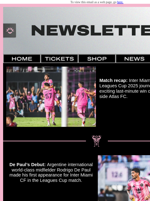 intermiamicf newsletter: Last-Minute Win, De Paul’s Debut & All The Latest ...