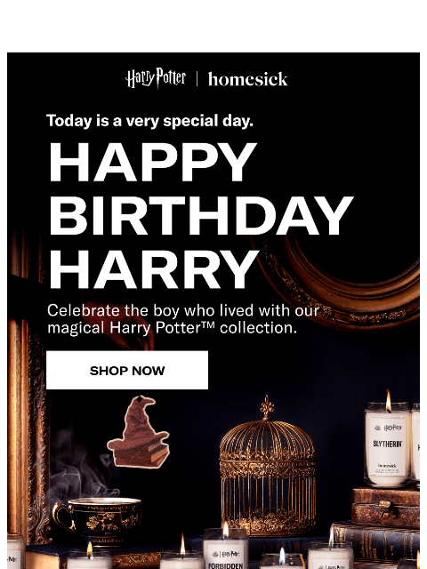 homesick newsletter: Happy birthday Harry Potter™