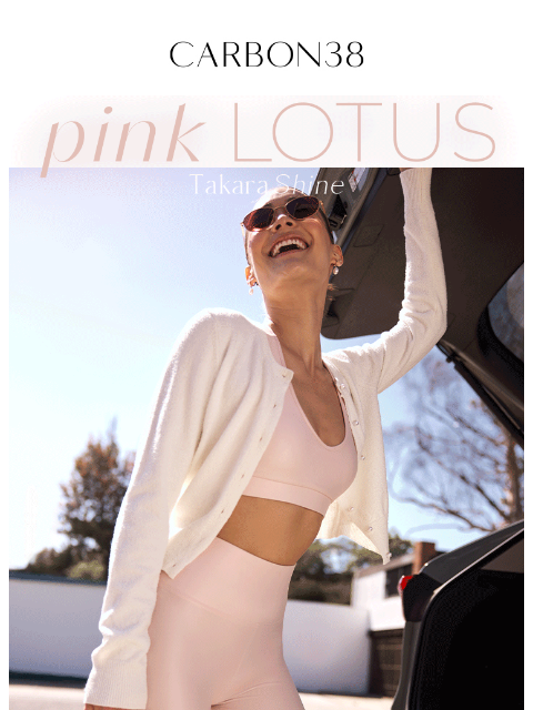 carbon38 newsletter: NEW: Pink Lotus 🪷