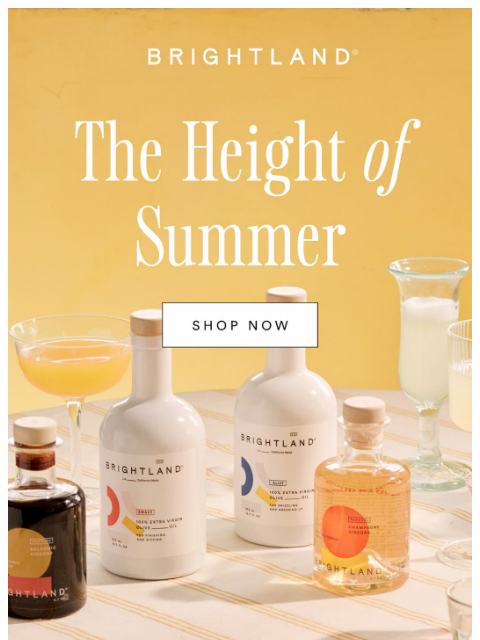 brightland newsletter: Make the Most of High Summer Flavors