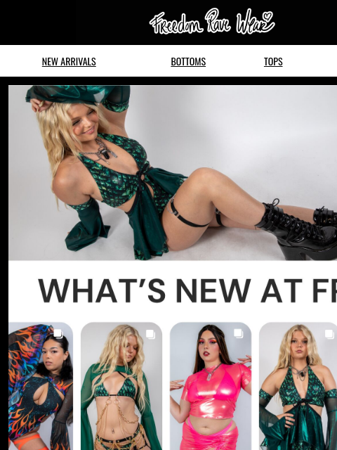freedomravewear newsletter: Update: Rave Fits
