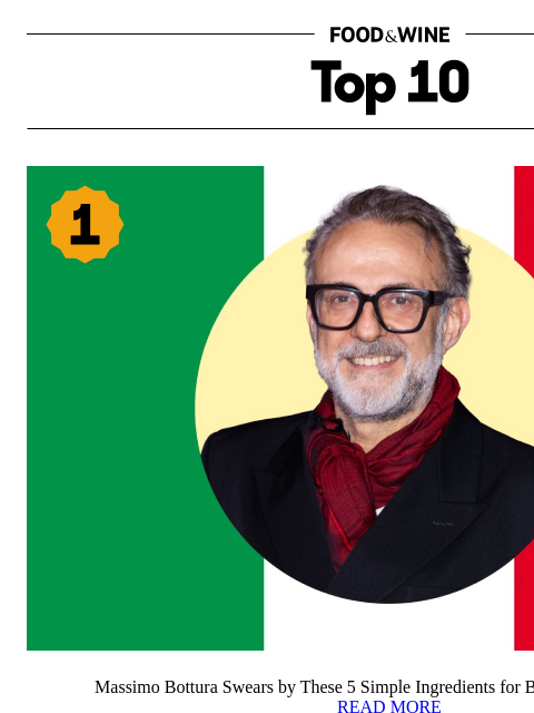 foodandwine newsletter: Massimo Bottura's 5 Essentials for Better Italian ...