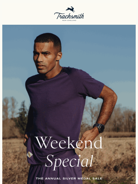 tracksmith newsletter: Take an Extra 15% Off