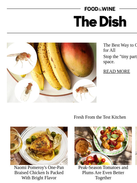 foodandwine newsletter: The Best Way to Get Rid of Fruit Flies Once and fo...