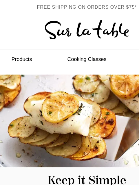 surlatable newsletter: The One-Pan Trick for Busy Nights