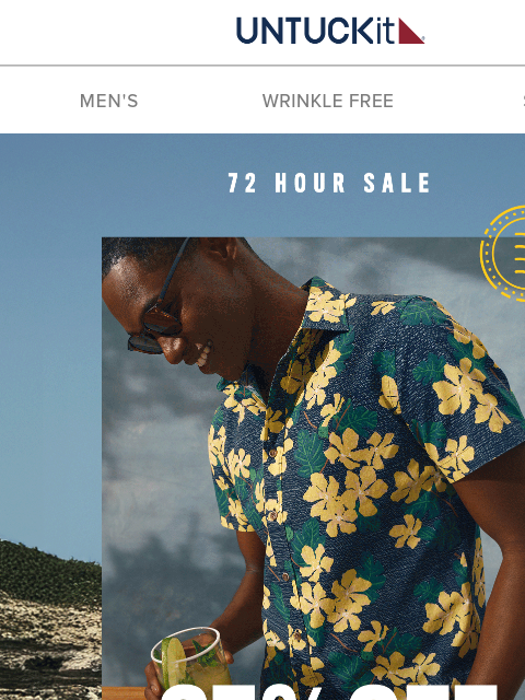 untuckit newsletter: 3 Days Only: 25% Off Sitewide 🏖️