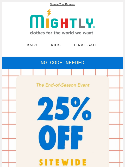 mightly newsletter: Back to School Sale Alert🚨: 25% Off Starts Now!