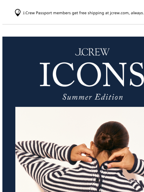 jcrew newsletter: J.Crew Icons: summer edition