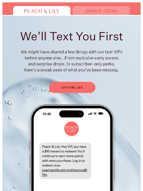 peachandlily newsletter: You missed a few texts 👀