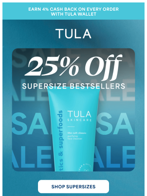 tula newsletter: Last chance to GLOW BIG