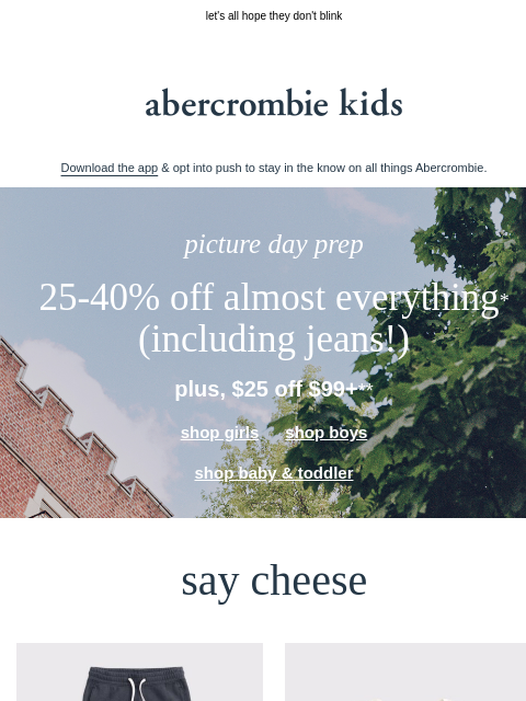 abercrombie newsletter: picture (day) perfect outfits