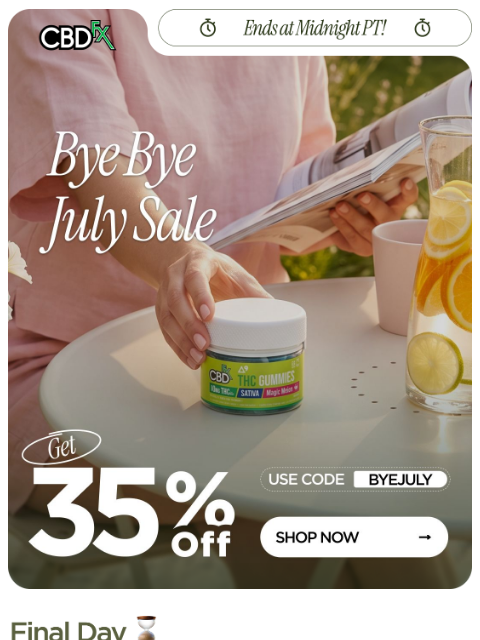 cbdfx newsletter: 🚨Final call for 35% OFF sitewide
