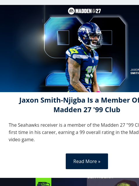 seahawksemail newsletter: JSN Is a Member Of The Madden 27 '99 Club
