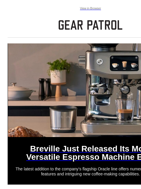 Plus, Grand Seiko has outdone itself again. Plus, Grand Seiko has outdone itself again. View in Browser Breville Just Released Its Most Versatile Espresso Machine Ever Breville Just Released Its Most