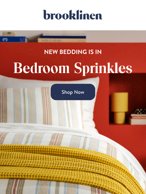 brooklinen newsletter: New Blankets for Bedtime