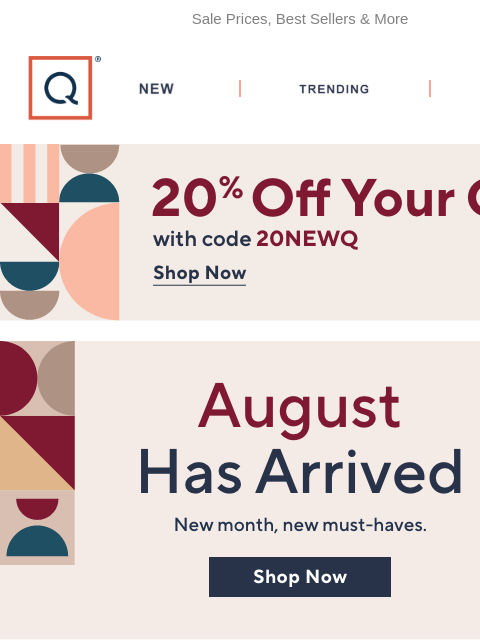 qvcemail newsletter: New Month, New Must-Haves