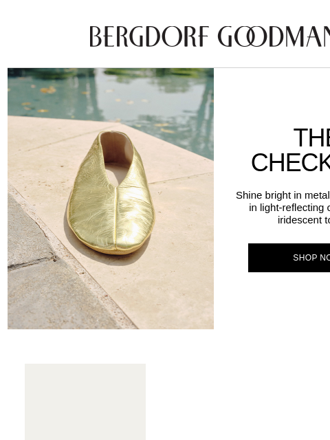 bergdorfgoodman newsletter: Must-Have Metallics: The Shoe Edit