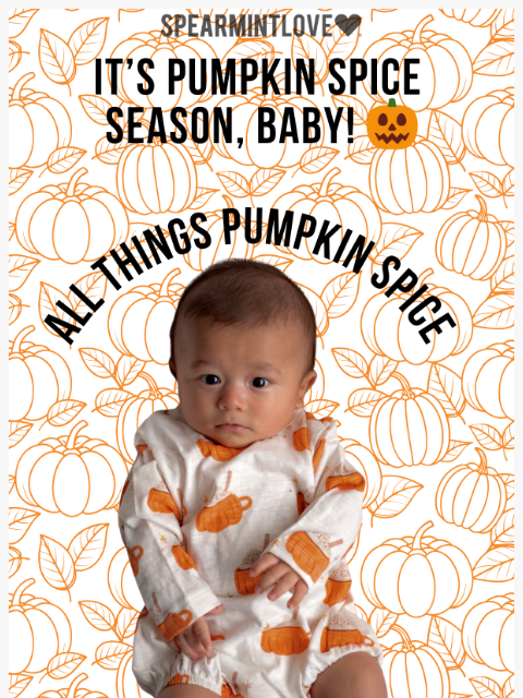 spearmintlove newsletter: 🎃 Pumpkin Spice & Everything Nice… for Baby!