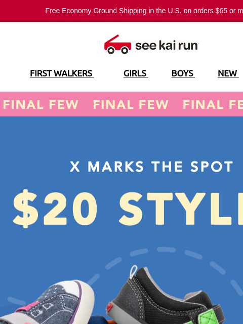seekairun newsletter: $20 Treasure Hunt: Limited Sizes, Big Steals