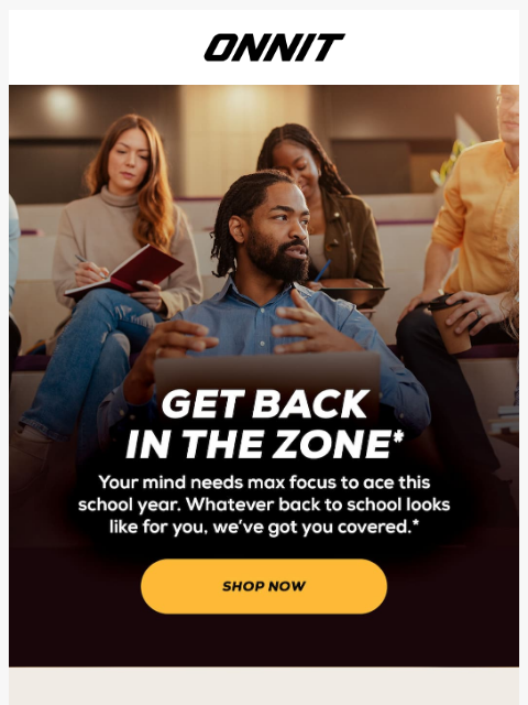 onnit newsletter: Brain Gains in Time for School
