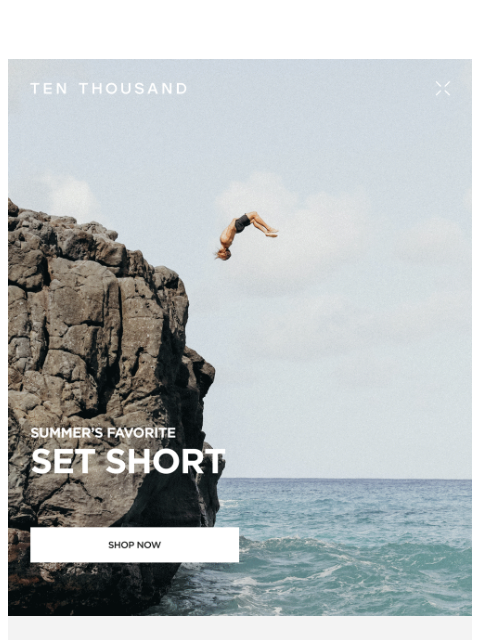 tenthousand newsletter: Set Short 🤝 Water