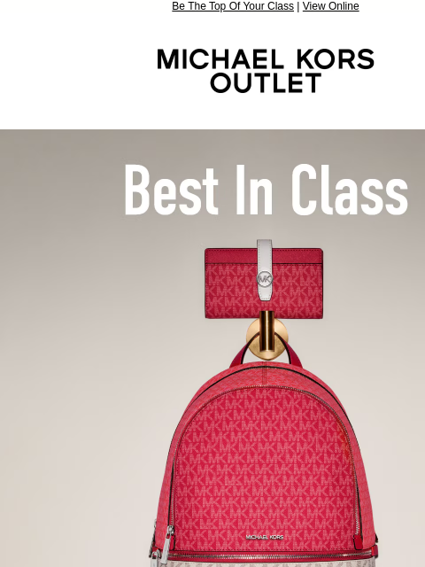 michaelkorsmail newsletter: Back To School = Wardrobe Refresh