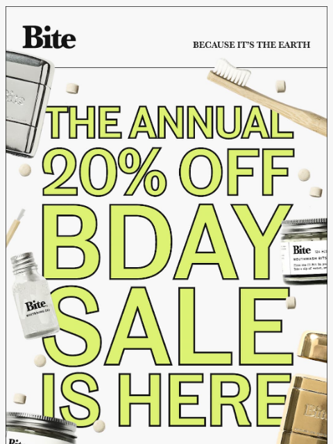 bitetoothpastebits newsletter: Party like it’s our birthday 🪩✨