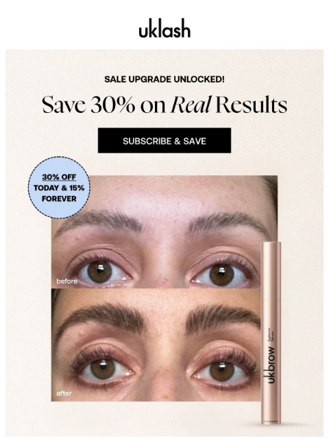 uklash newsletter: 🚨✨ Discount Upgraded: Save 30% NOW!