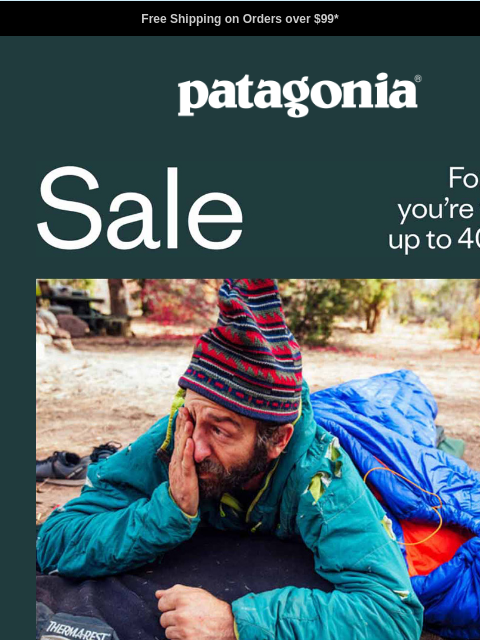 patagonia newsletter: Up to 40% off sale starts now