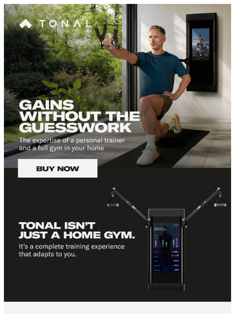 tonal newsletter: Tonal is worth every rep