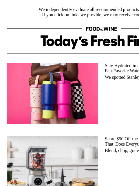 foodandwine newsletter: $90 Off: The Ninja Appliance That Blends, Grates, ...