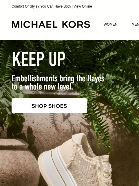 michaelkorsmail newsletter: Your Favorite Sneaker Goes Glam