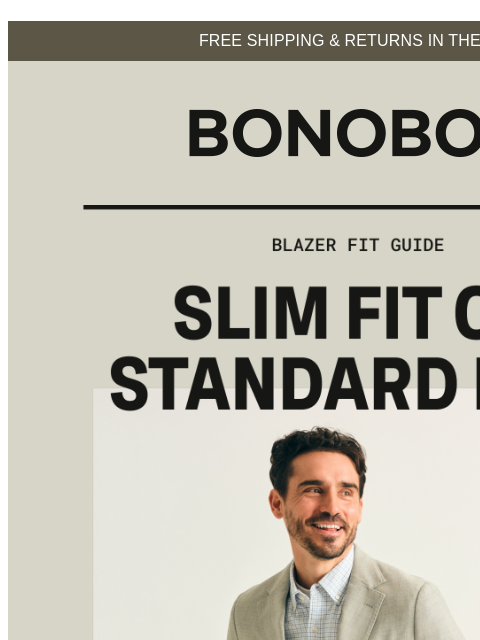 bonobos newsletter: Blazer Fits: We Explain ‘em
