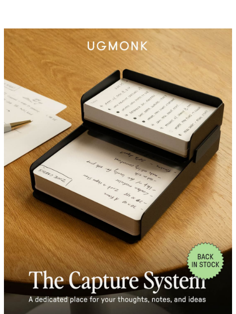 ugmonk newsletter: The wait is over – Capture Kits are Back 🙌