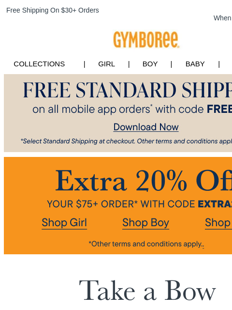 gymboree newsletter: Ballerina-Inspired Looks Just for Her