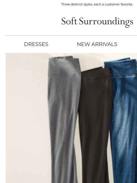softsurroundings newsletter: Our Best-Selling Legging Styles
