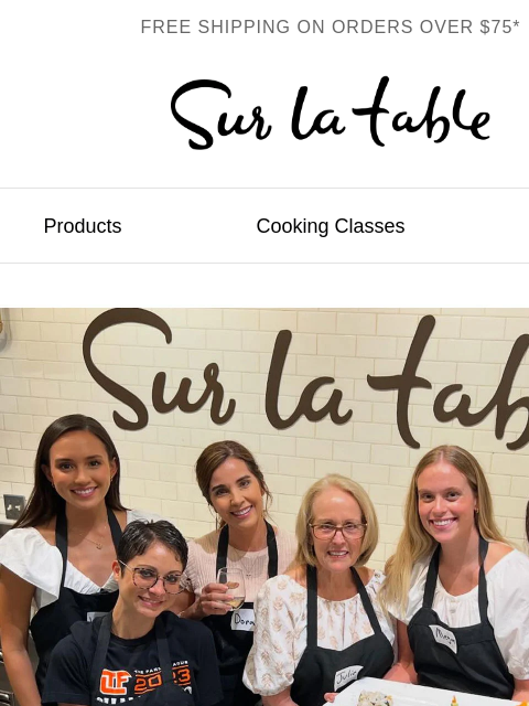 surlatable newsletter: Get cooking with Food Network x Sur La Table.