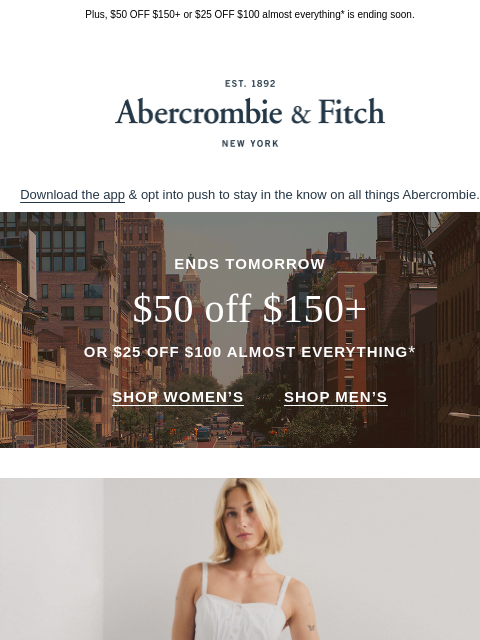 abercrombie newsletter: Short & sweet—new pants are here.