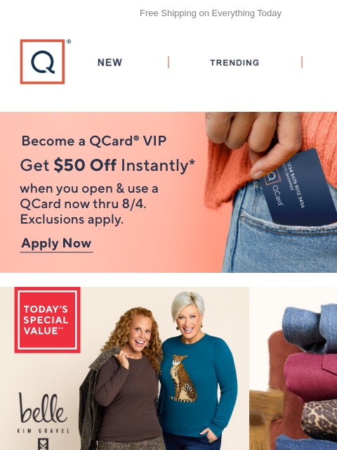 qvcemail newsletter: All Kim Gravel Denim on Sale & TSV® + Get 20% Off