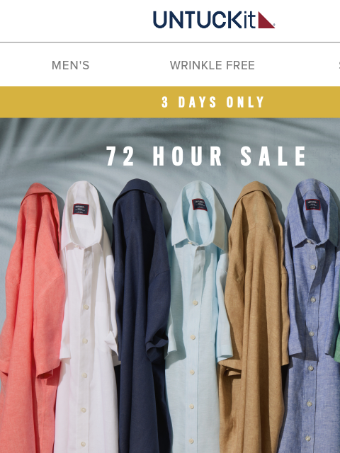 untuckit newsletter: 2 Days Left for 25% Off Shirts, Polos, Pants, & Mo...