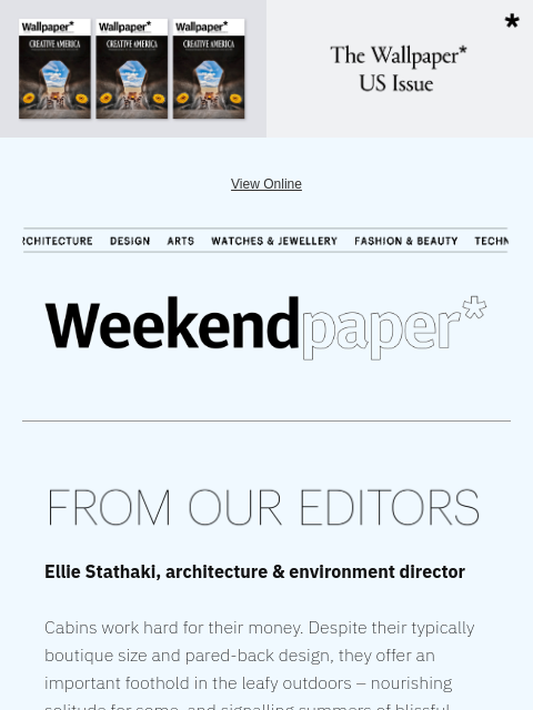 futureplc newsletter: Cornish cabins and designers’ holiday homes, from ...