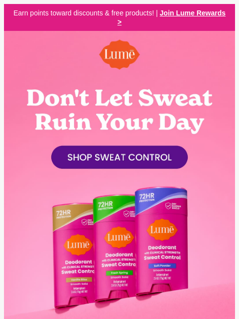 lumedeodorant newsletter: Oh, the humidity! ☀️