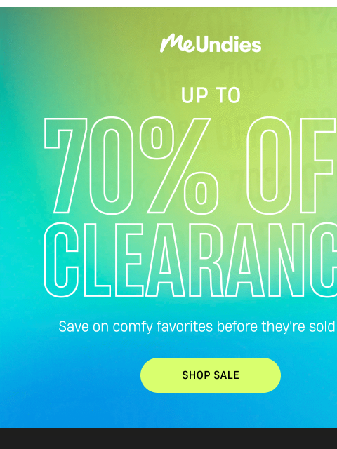 meundies newsletter: Save up to 70% off  fresh markdowns