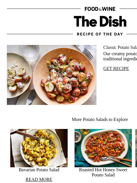 foodandwine newsletter: Classic Potato Salad